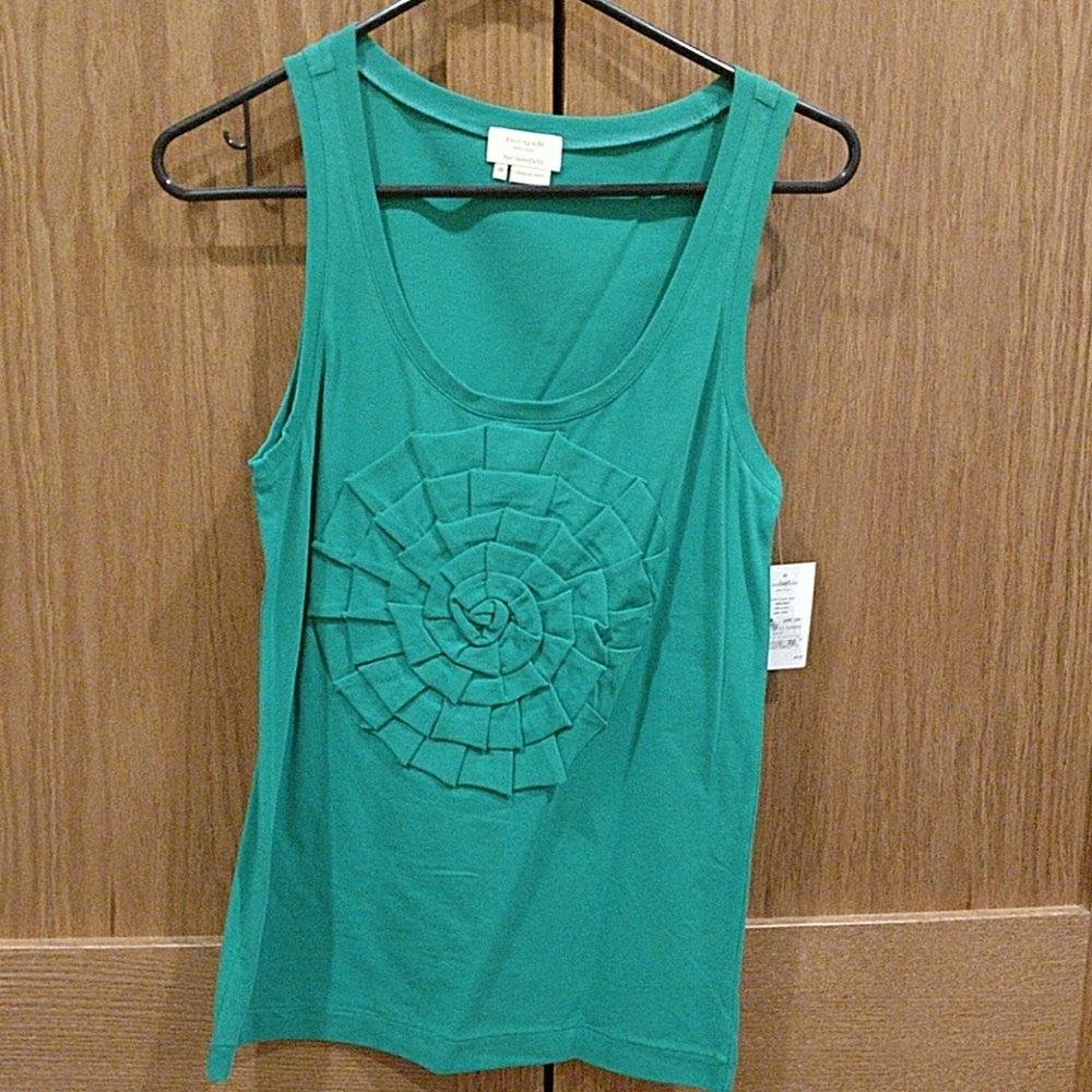 Kate Spade Solid rosette 🌹 tank